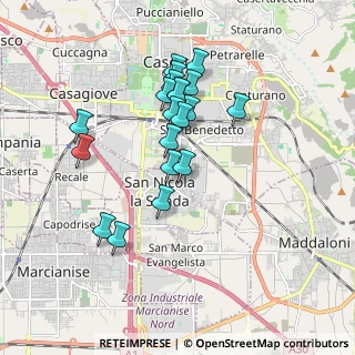 Mappa Via I° Maggio, 81020 San Nicola La Strada CE, Italia (1.717)