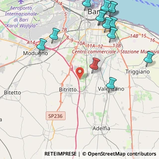 Mappa Strada Pozzo dell'Ombra, 70020 Bari BA (6.22)