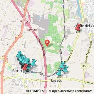 Mappa Strada Pozzo dell'Ombra, 70020 Bari BA (1.555)