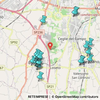 Mappa Strada Pozzo dell'Ombra, 70020 Bari BA (2.615)