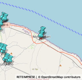 Mappa Via Trento, 70042 Mola di Bari BA, Italia (7.007)