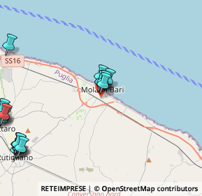 Mappa Via Trento, 70042 Mola di Bari BA, Italia (6.194)