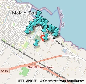 Mappa Strada Comunale Com. Le Croci, 70042 Mola di Bari BA, Italia (0.34333)