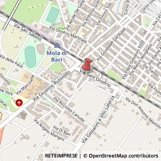 Mappa Via Sant'Onofrio, 43, 70042 Bari, Bari (Puglia)