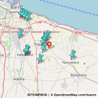 Mappa SP131 triggiano-noicattaro, 70019 Triggiano BA, Italia (4.58375)