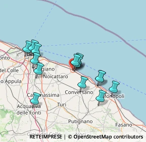 Mappa Via Alexander Fleming, 70042 Mola di Bari BA, Italia (13.62933)