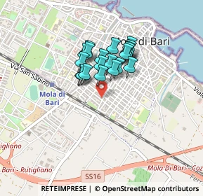 Mappa Via Fiume, 70042 Mola di Bari BA, Italia (0.3225)