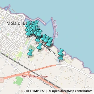 Mappa Viale Unità D'Italia, 70042 Mola di Bari BA, Italia (0.36333)