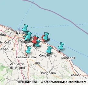 Mappa Via Sant'Onofrio, 70042 Mola di Bari BA, Italia (10.3395)
