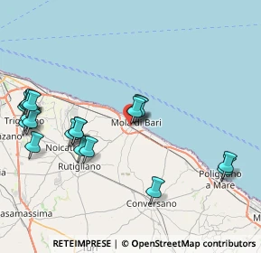 Mappa Via Sant'Onofrio, 70042 Mola di Bari BA, Italia (10.018)