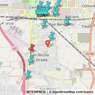 Mappa Via Massimo Troisi, 81020 San Nicola La Strada CE, Italia (1.454)