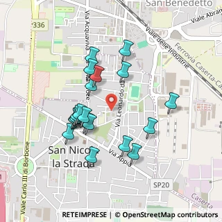 Mappa Via Massimo Troisi, 81020 San Nicola La Strada CE, Italia (0.448)
