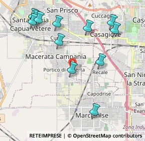 Mappa Via F. Iodice, 81050 Portico di Caserta CE, Italia (2.5525)