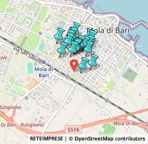 Mappa Via la Pira, 70042 Mola di Bari BA, Italia (0.3205)