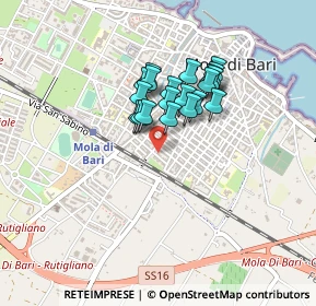 Mappa Via la Pira, 70042 Mola di Bari BA, Italia (0.3295)