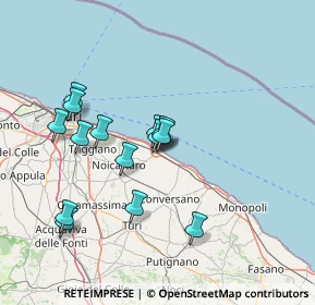 Mappa Via la Pira, 70042 Mola di Bari BA, Italia (14.04143)