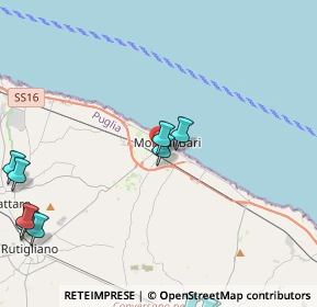 Mappa Via la Pira, 70042 Mola di Bari BA, Italia (6.51636)