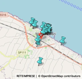 Mappa Via la Pira, 70042 Mola di Bari BA, Italia (1.029)