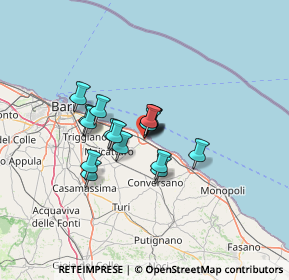 Mappa Via S. Onofrio, 70042 Mola di Bari BA, Italia (9.03176)