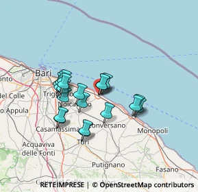 Mappa Via S. Onofrio, 70042 Mola di Bari BA, Italia (11.6335)