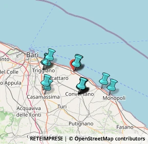 Mappa Via S. Onofrio, 70042 Mola di Bari BA, Italia (10.8195)