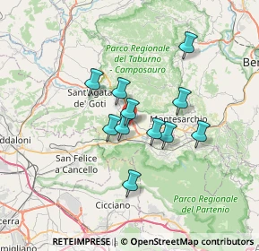 Mappa Via Sorlati, 82011 Airola BN, Italia (5.53545)