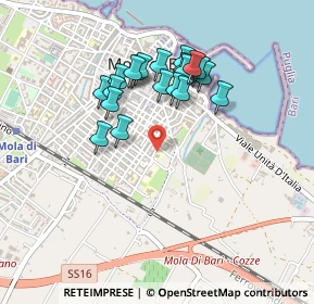 Mappa Via Bellini, 70042 Mola di Bari BA, Italia (0.4245)
