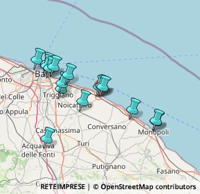 Mappa Via M. Minghetti, 70042 Mola di Bari BA, Italia (14.38625)