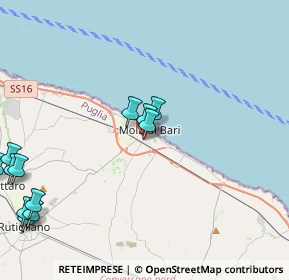 Mappa Via Dante, 70042 Mola di Bari BA, Italia (5.85333)