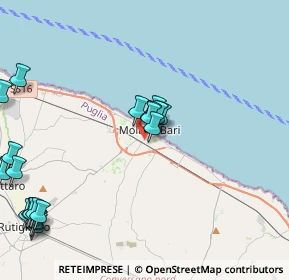 Mappa Via Dante, 70042 Mola di Bari BA, Italia (5.7165)