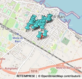 Mappa Via M. Minghetti, 70042 Mola di Bari BA, Italia (0.336)