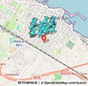 Mappa Via Dante, 70042 Mola di Bari BA, Italia (0.333)