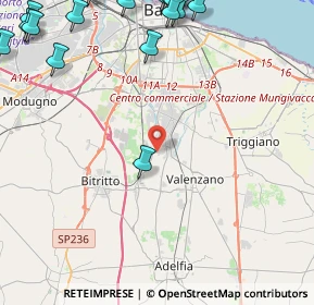 Mappa 70129 Bari BA, Italia (7.4155)