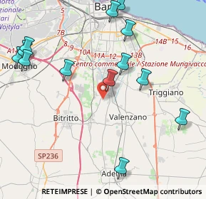 Mappa 70129 Bari BA, Italia (5.37308)