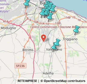 Mappa 70129 Bari BA, Italia (5.03154)