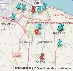 Mappa 70129 Bari BA, Italia (5.29917)