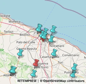 Mappa 70129 Bari BA, Italia (18.9075)