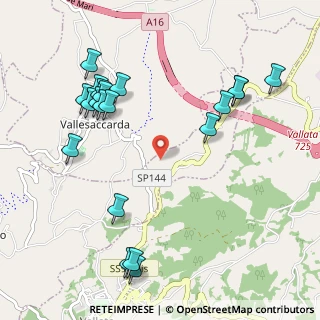 Mappa Via Serro D'Annunzio, 83050 Vallesaccarda AV, Italia (1.2965)