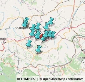 Mappa Via Serro D'Annunzio, 83050 Vallesaccarda AV, Italia (9.66579)