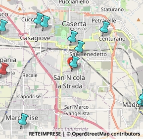 Mappa Via Giulio Antonio Acquaviva, 81100 San Nicola La Strada CE, Italia (3.02727)