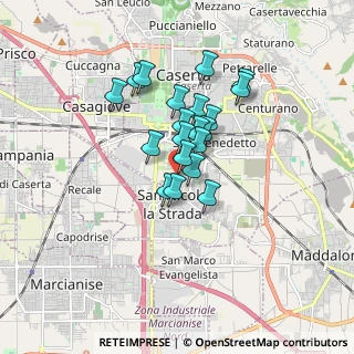 Mappa Via Giulio Antonio Acquaviva, 81100 San Nicola La Strada CE, Italia (1.3165)
