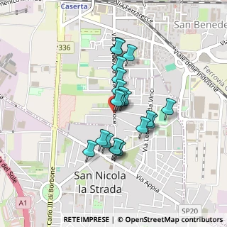 Mappa Via Giulio Antonio Acquaviva, 81100 San Nicola La Strada CE, Italia (0.35)