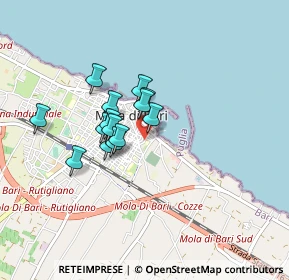 Mappa Via la Torre Pio, 70042 Mola di Bari BA, Italia (0.64571)