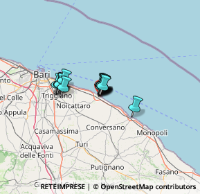 Mappa Via la Torre Pio, 70042 Mola di Bari BA, Italia (6.84353)