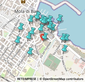 Mappa Via la Torre Pio, 70042 Mola di Bari BA, Italia (0.213)