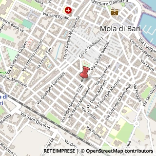Mappa Via Giovanni XXIII, 34, 70042 Mola di Bari, Bari (Puglia)