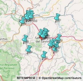 Mappa Via Toppa, 82018 San Giorgio del Sannio BN, Italia (6.3475)