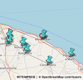 Mappa Viale Giacomo Matteotti, 70042 Mola di Bari BA, Italia (9.9865)