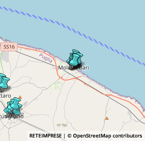 Mappa Via S. Spaventa, 70042 Mola di Bari BA, Italia (5.017)