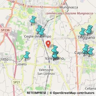 Mappa Via Andrea Mantegna, 70010 Valenzano BA, Italia (2.61077)